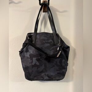 Tumi Black Camouflage Tote Bag